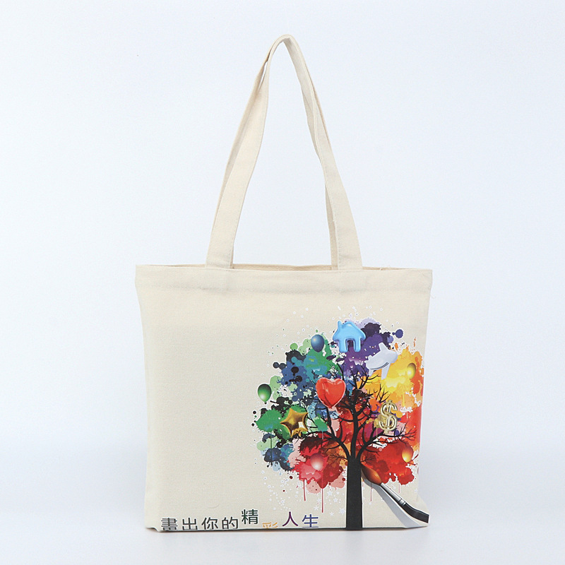 Canvas Shopping Bag Printed Custom Logo 