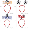 Wholesale Custom Logo 2022 Qatar World Cup Hair Band Decorations Gifts Bar Club Party Supplies Soccer Trophy Headband