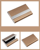 Stainless Steel And Leather Mens Leather Card Holder