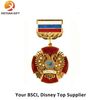 High Quality Copper Army Lepal Pin with Flower
