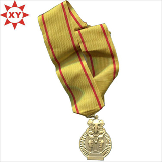 Yellow Riboon Die Casting Soft Enamel Medals