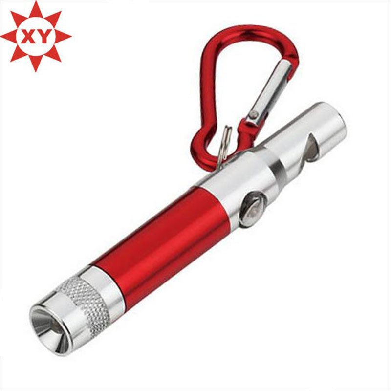 Aluminium Outdoor Colorful Whistle Key Chain