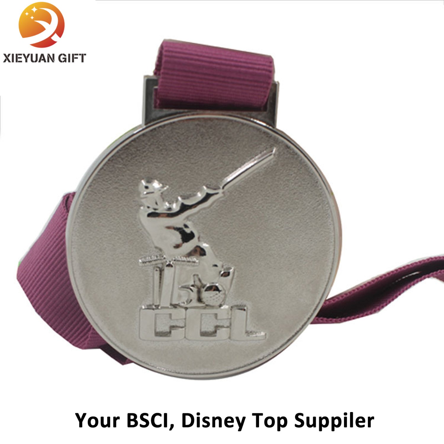 2015 Honor Hottime Energy Silver Embossing Medals Supplier