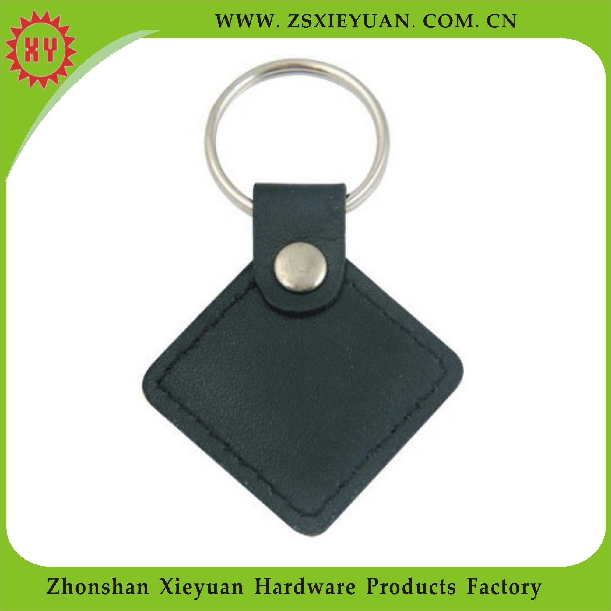 Promotional Items Prismatic Custom Leather Keychain