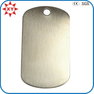 Customized Brushed Steel Dog Tags for Men