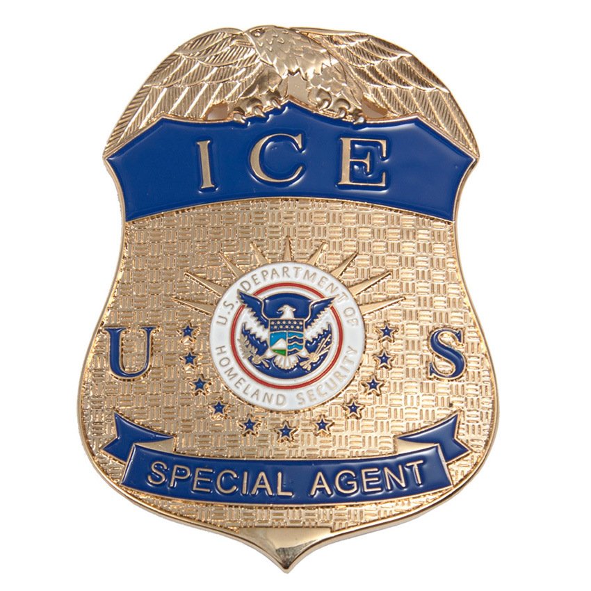 Metal Ice Police Lepal Pin Badge