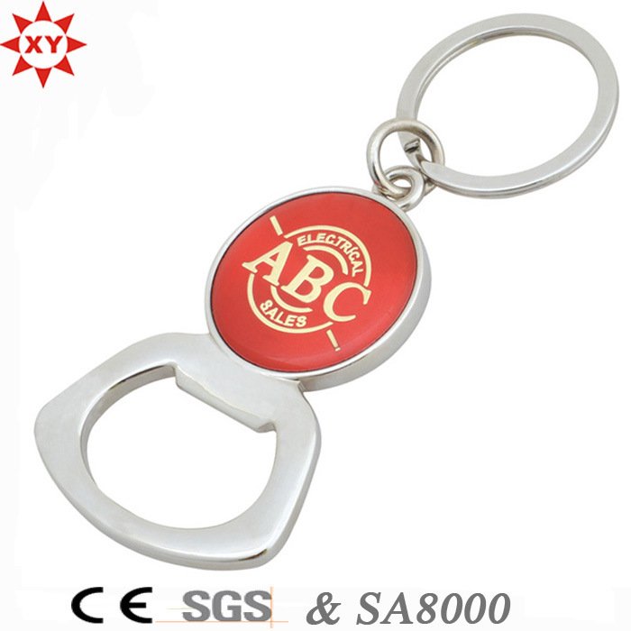 Custom New Promotion Beer Opener Keychain with Printing Logo