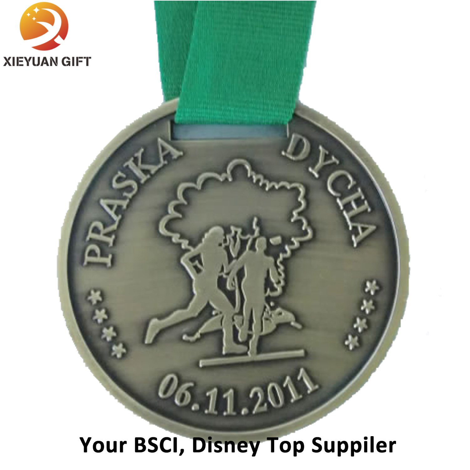Plating Silver Free Sample Design Custom Marathon Medal