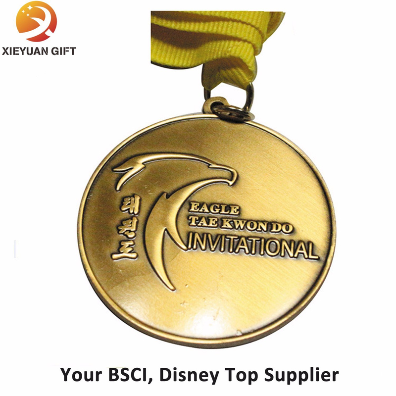 China Factory Direct Sale Running Sport Medal with Ribbon
