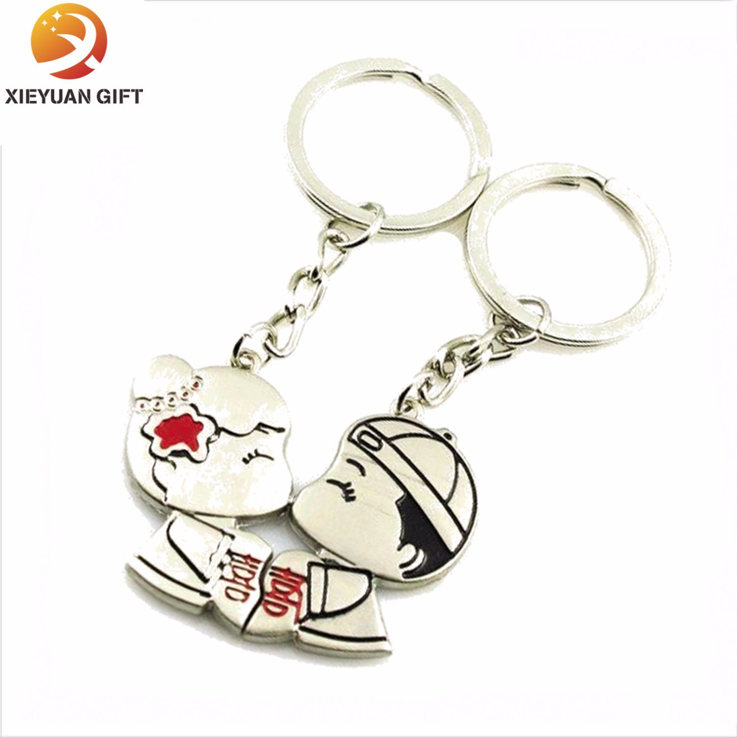 Zinc Alloy Gold Plated Brass Key Ring for Gifts (XY-mxl91006)