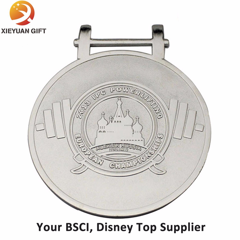 Wholesale Cheap European Powerlifting Sport Metal Medal with Stand Holder