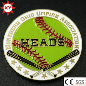 Custom Metal Souvenir Baseball Coin for Club
