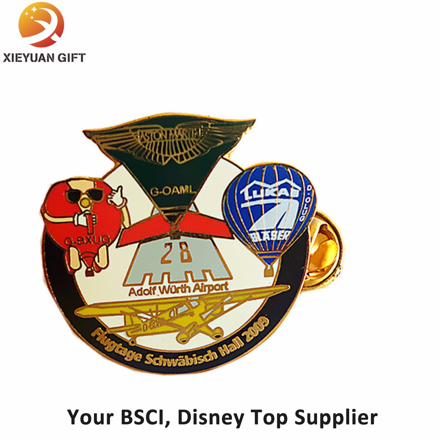 Round Shape Tin Badge with Safety Pin for Promotion
