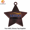 Cheap Custom 3D Engraved Star Medal with Antique Copper
