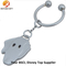 Custom Novelty Elephant Shape Nickel Keyring /Keychain