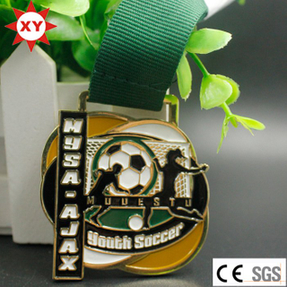 Factory Price Filled in Color Souvenir Youth Soccer Medal