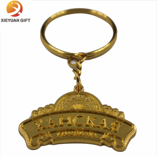 Zinc Alloy Gold Plated Brass Key Ring for Gifts (XY-mxl91006)