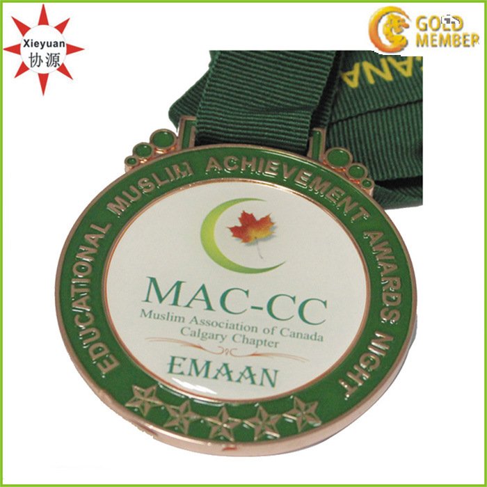 Custom Epoxy Coating Sticker for Metal Medals of Canada