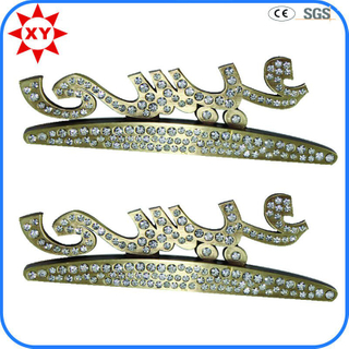 Wholesale Free Mold Silver Lapel Pins with Rhinestone