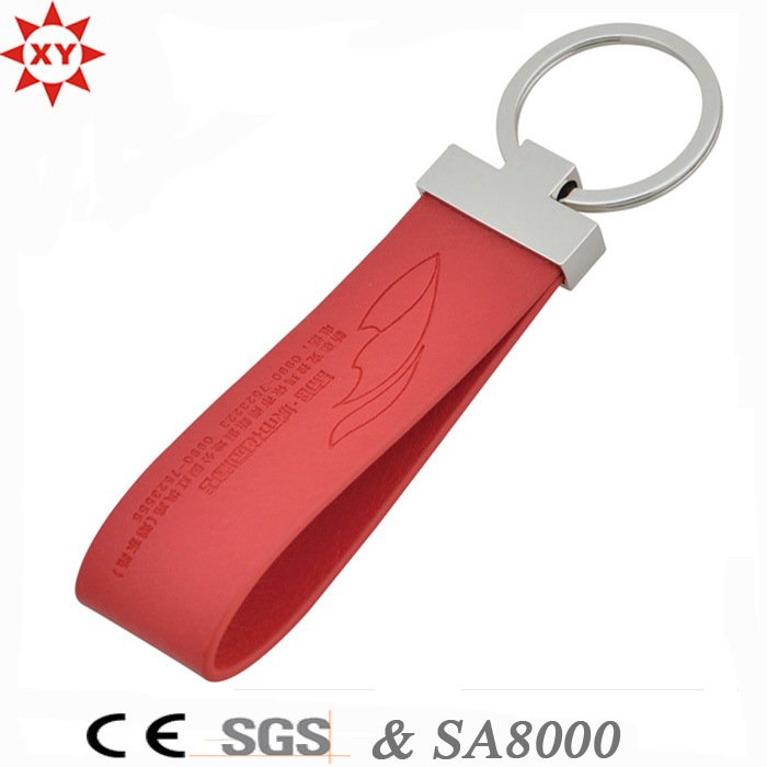 Free Samples Custom Leather Keychain for Promotion Gift