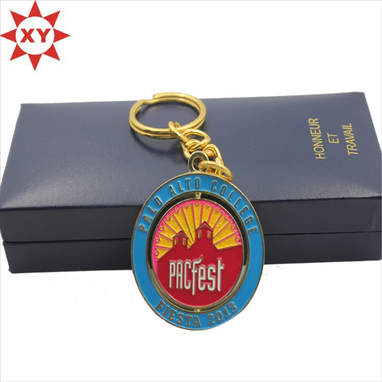 Matal Keychain with Key Ring