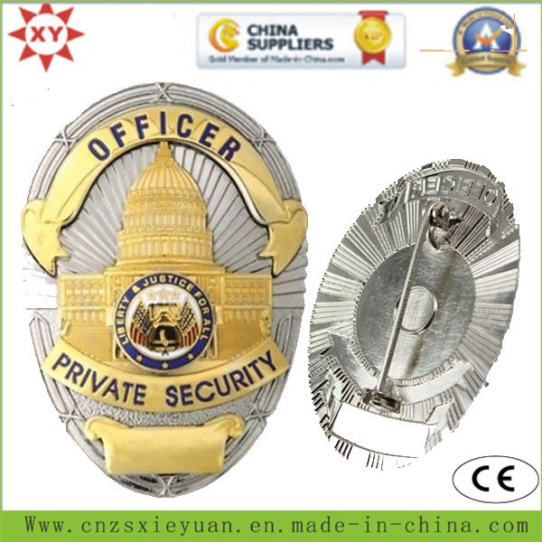 Brass Custom Logo Private Security Badges