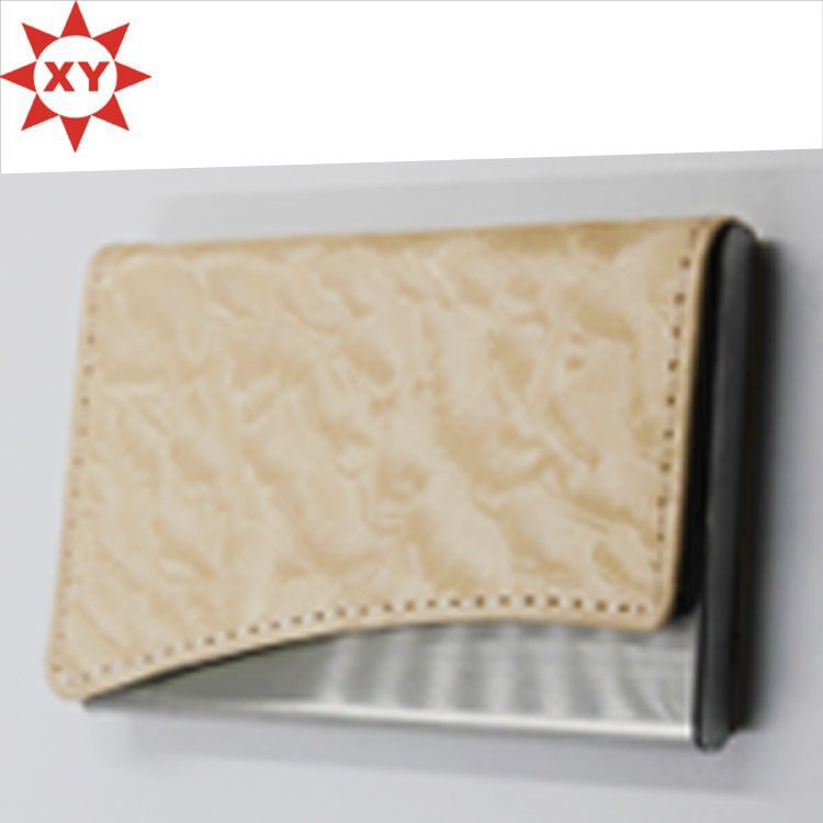 Promotion Cream-Coloured Leather Name Card Business Card Holder