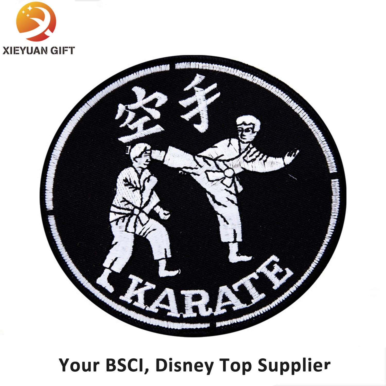 Factory Supply Custom Machine Judo Embroidery Badge