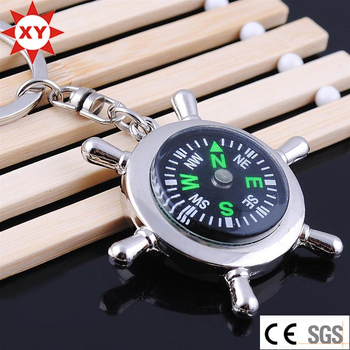 Hot Sell Product Metal Compass Keychain for Gifts