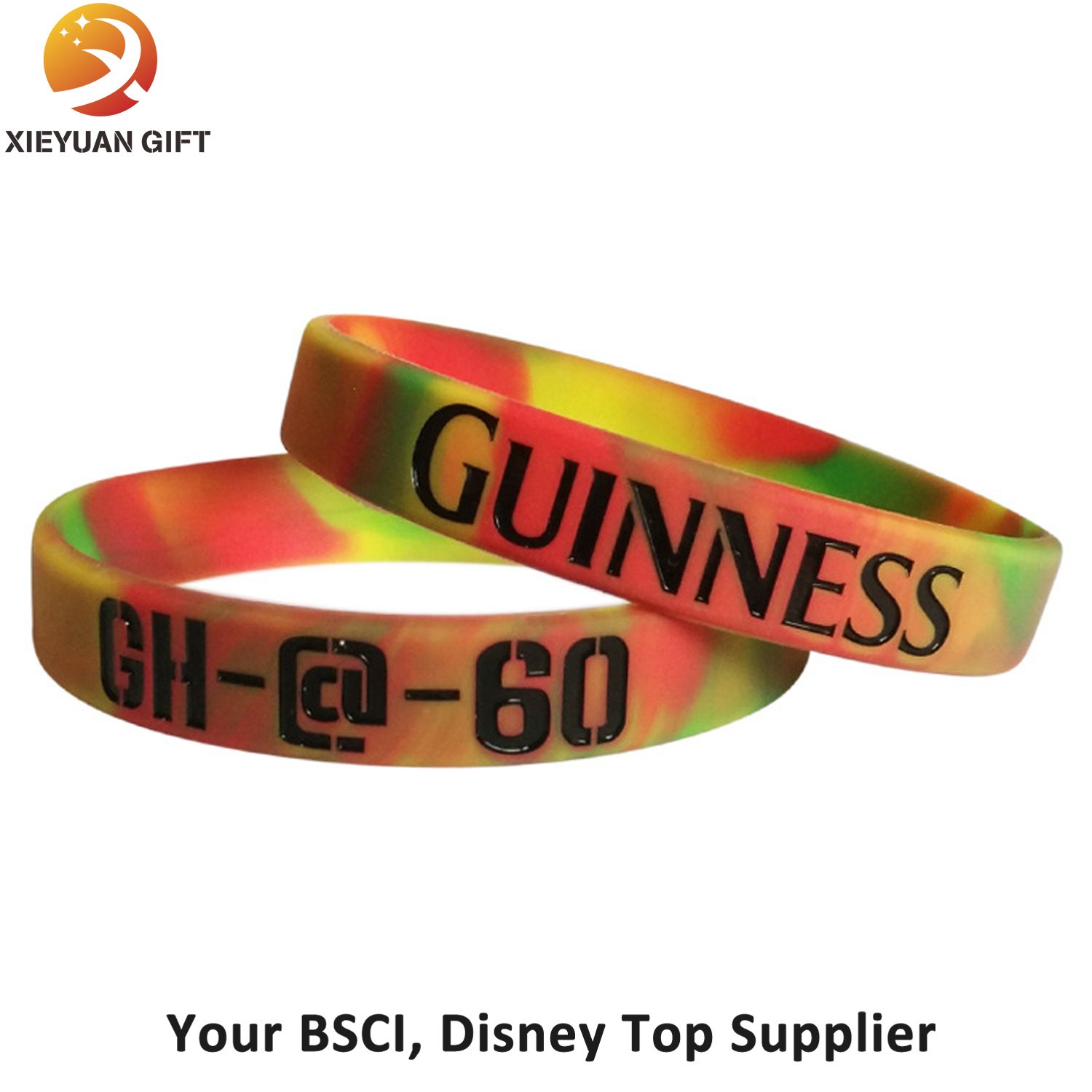 Hight Quality Brazll Silicone Wristbands with Colors