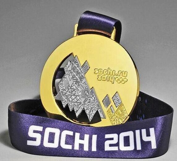 Hot Sale Free Mold Silver Bronze Gold Sochi Medal