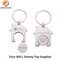Eco-Friendly Metal Material Trolley Coin Keyring