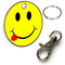 Promotion Europe Standard Metal Smily Face Trolley Coin Keychain