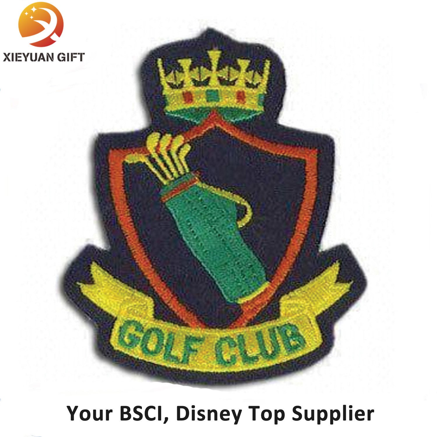 Customized Golf 100% Hand Embroidery Badges