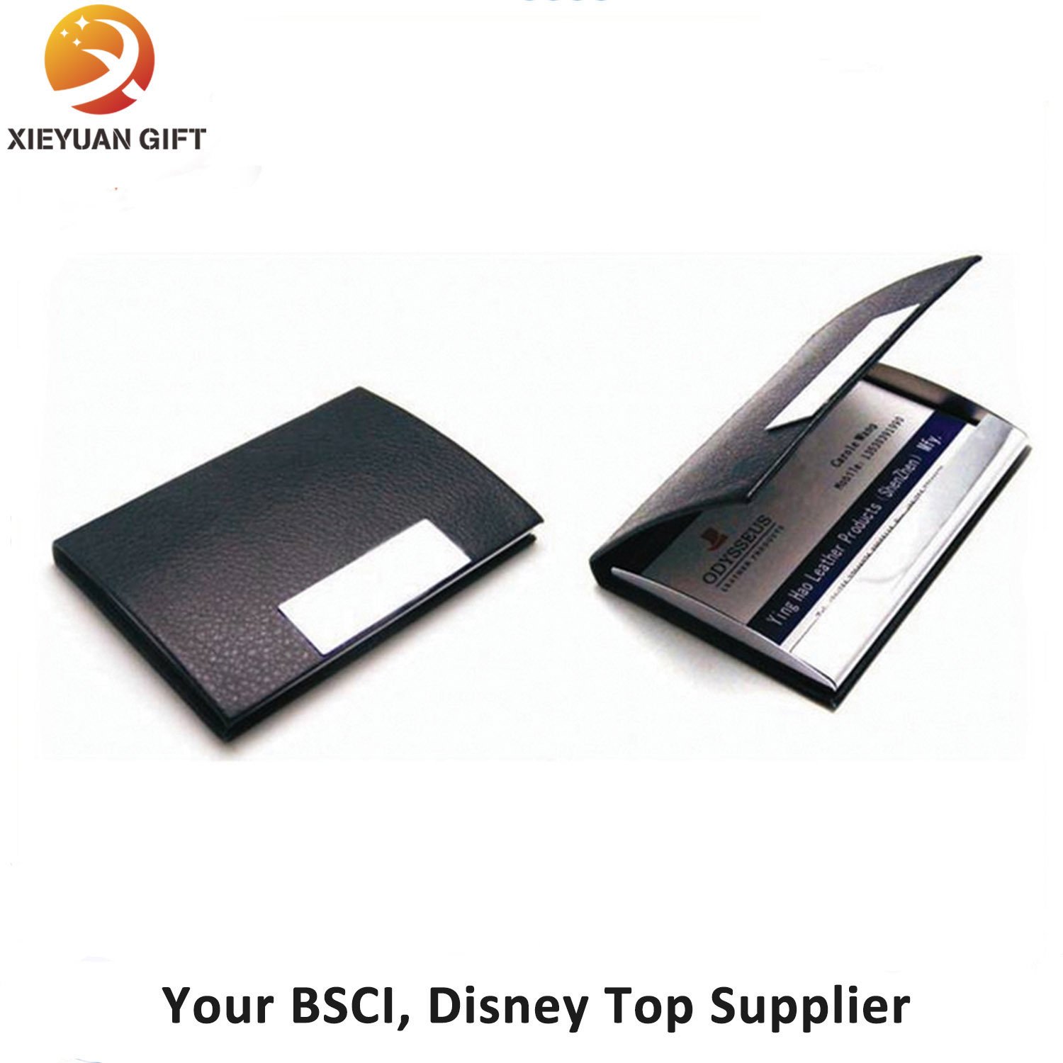 New Product Free Samples Leather Business Card Holder