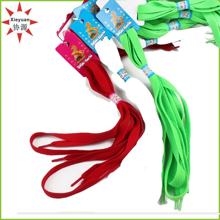 Polyester Cheap Custom Logo Shoelaces