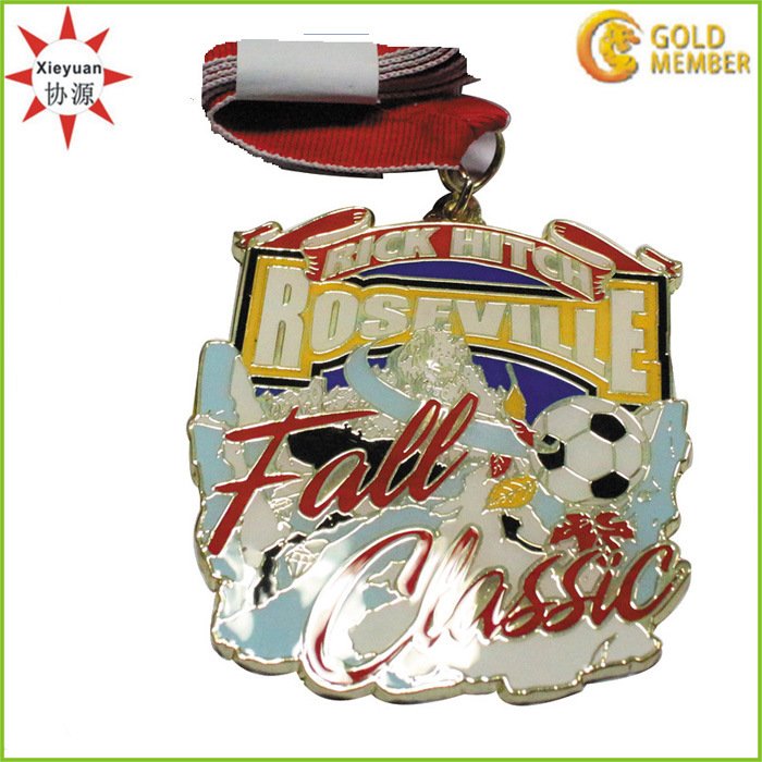 Cheap Sale Soccer Sport Metal Medal with Epoxy Coating